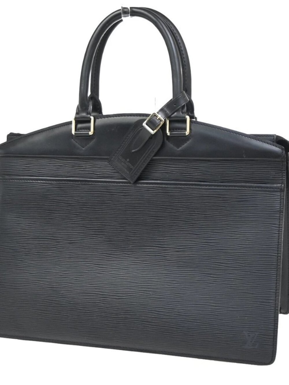 LOUIS VUITTON LV Logo Riviera Hand Bag Epi Leather Black France M48182 33KD051